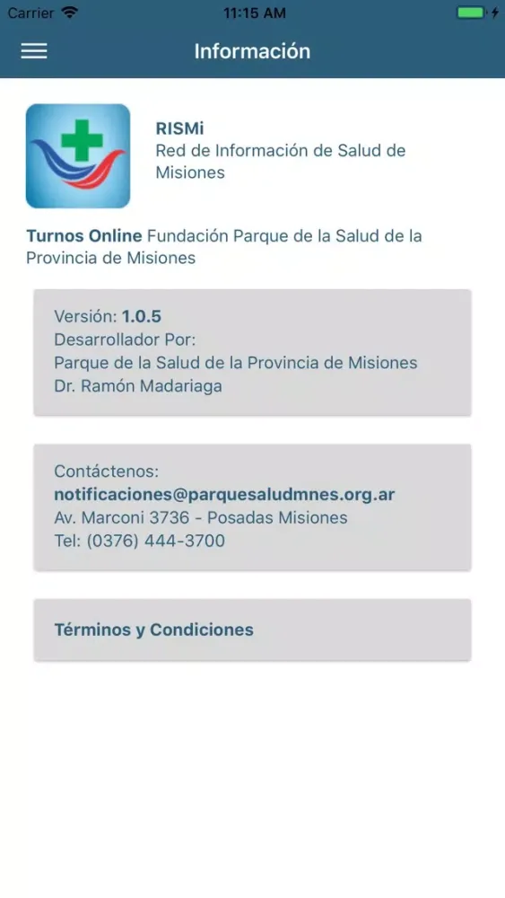Capturas de pantalla de Turnos Online - RISMi Mnes