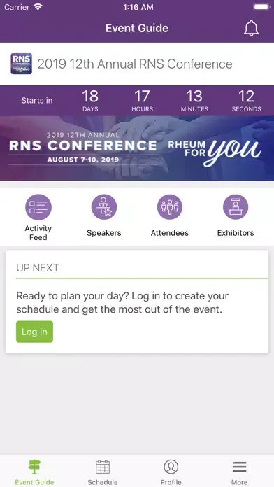Captures d'écran de Rheumatology Nurses Society