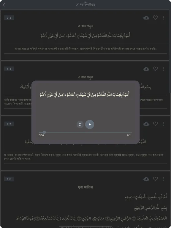 Captures d'écran de Ruqyah Ayat iPad 