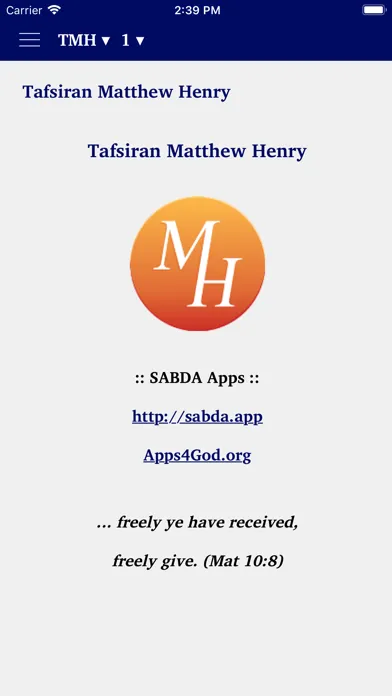Скриншоты Tafsiran Matthew Henry