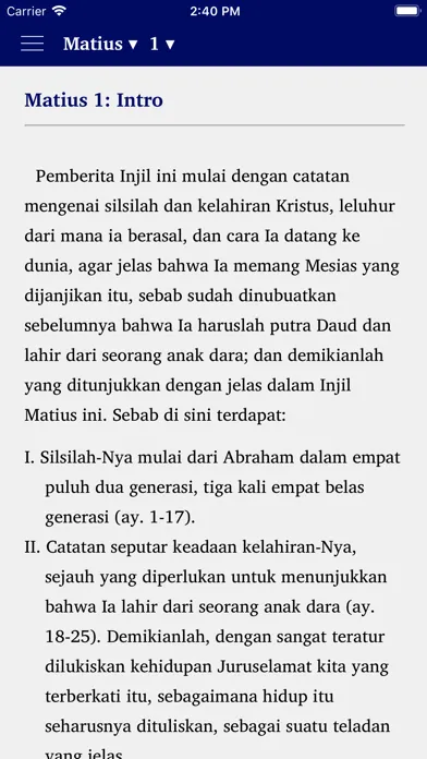 Скриншоты Tafsiran Matthew Henry