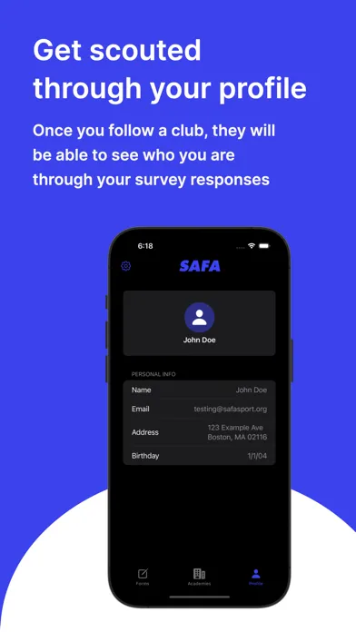 SAFA Sport - Soccer For All应用截图