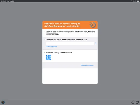 SafeExamBrowser iPad  স্ক্রিনশট