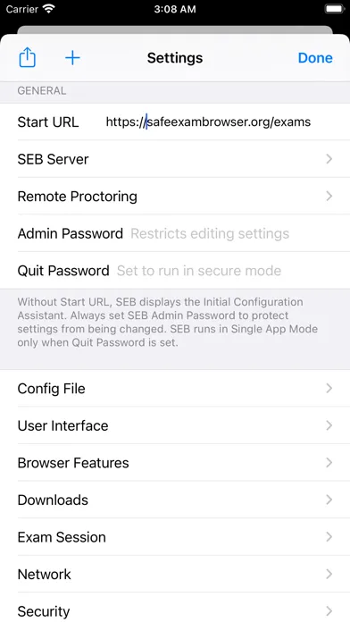 SafeExamBrowser স্ক্রিনশট