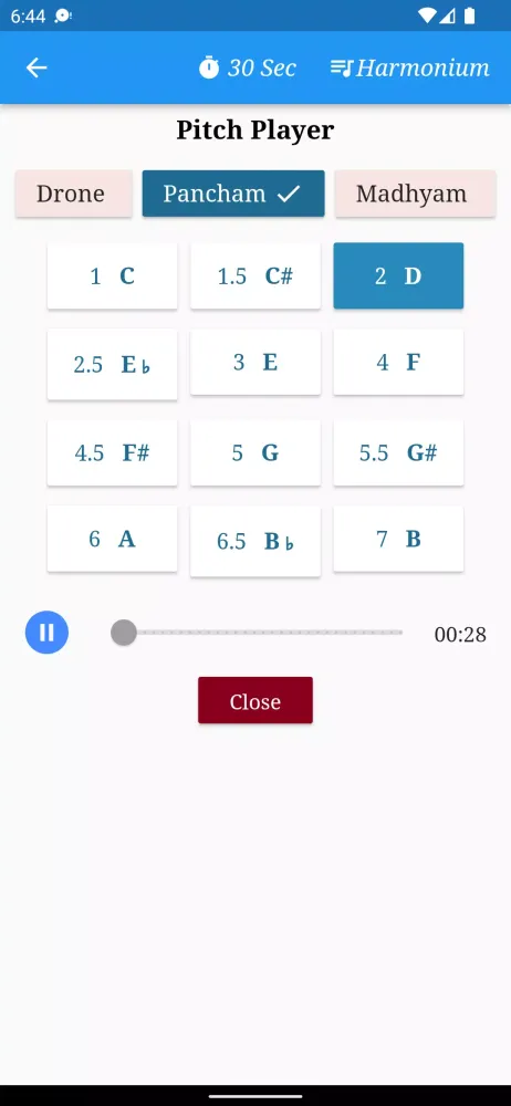 Tangkapan layar Sai Rhythms