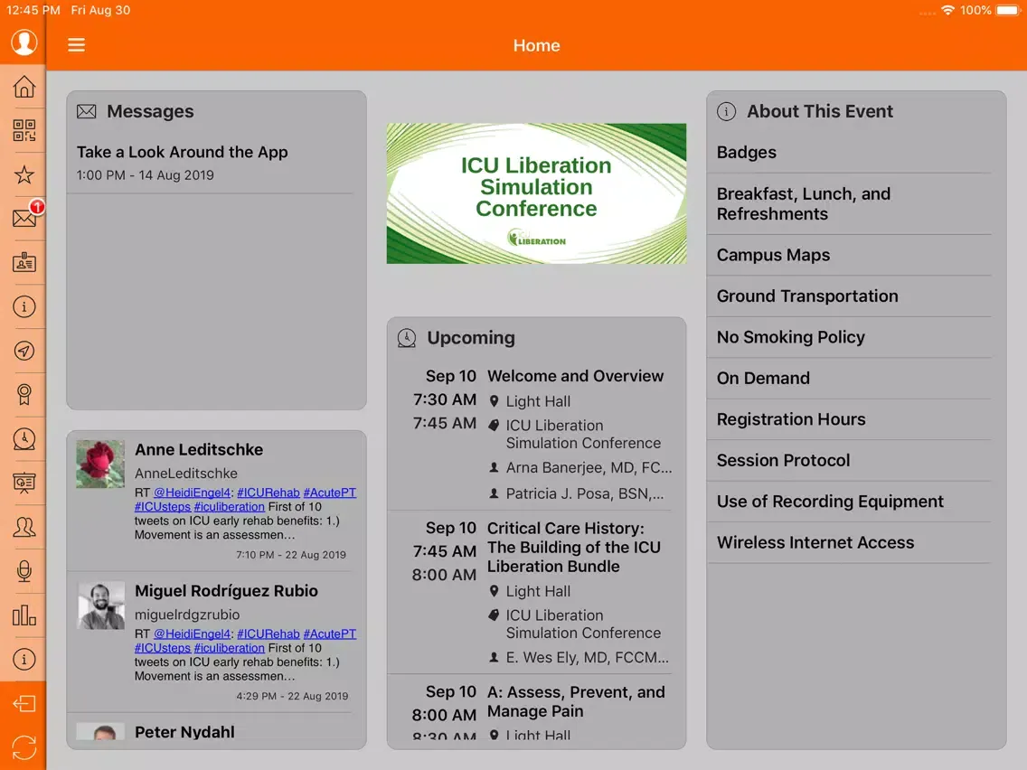 SCCM Events iPad  Screenshots