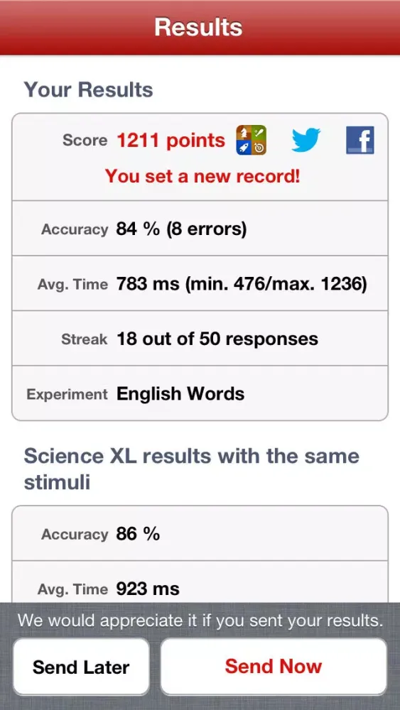 Test your Vocabulary with Science XL スクリーンショット