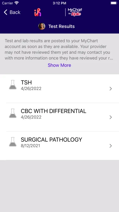 Intermountain Health CO/MT/WY Screenshots