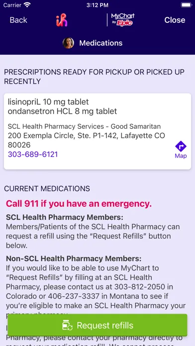 Intermountain Health CO/MT/WY Screenshots