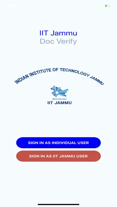 Ảnh chụp màn hình của IIT Jammu Doc Verify