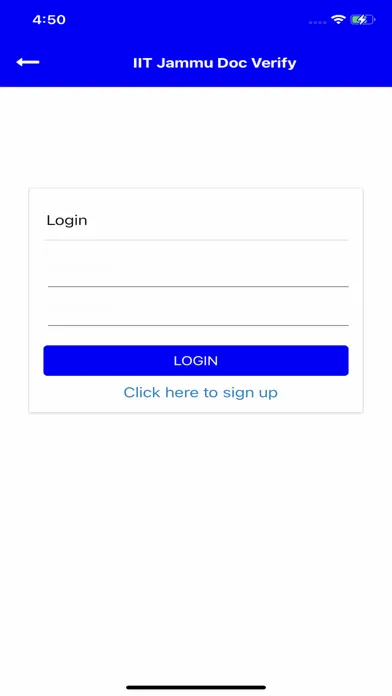 Ảnh chụp màn hình của IIT Jammu Doc Verify