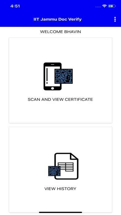 Ảnh chụp màn hình của IIT Jammu Doc Verify