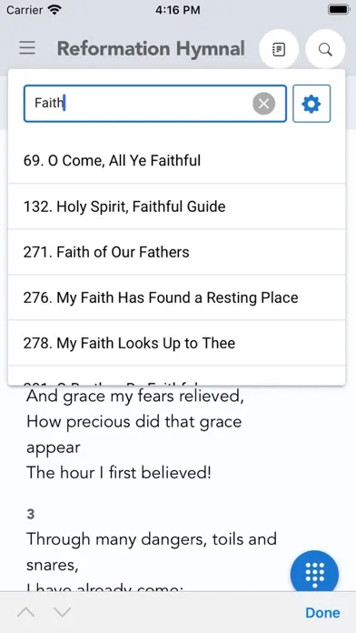 Church Hymnal Ekran Görüntüleri