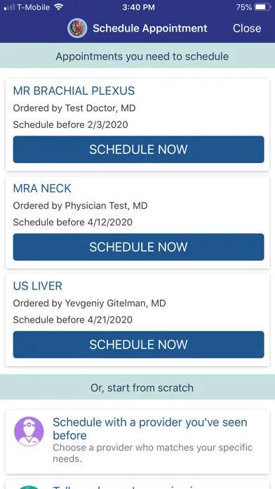 Скриншоты myPennMedicine