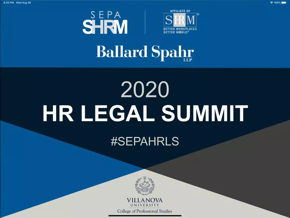 Capturas de tela do SEPA SHRM Events iPad 