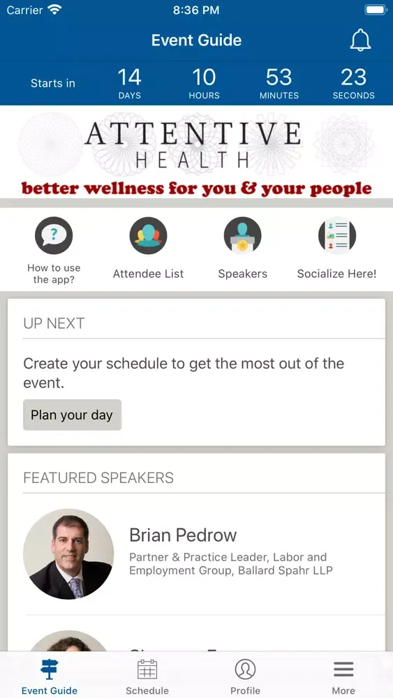 Capturas de tela do SEPA SHRM Events