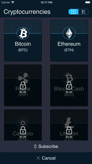 Tangkapan skrin Setcoins