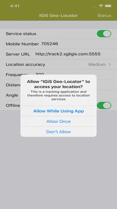 ภาพหน้าจอของ IGiS Geo-Locator