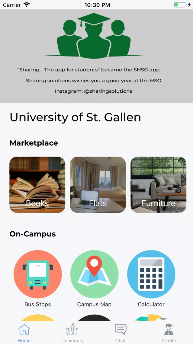 Capturas de pantalla de Sharing CampusApp - St. Gallen