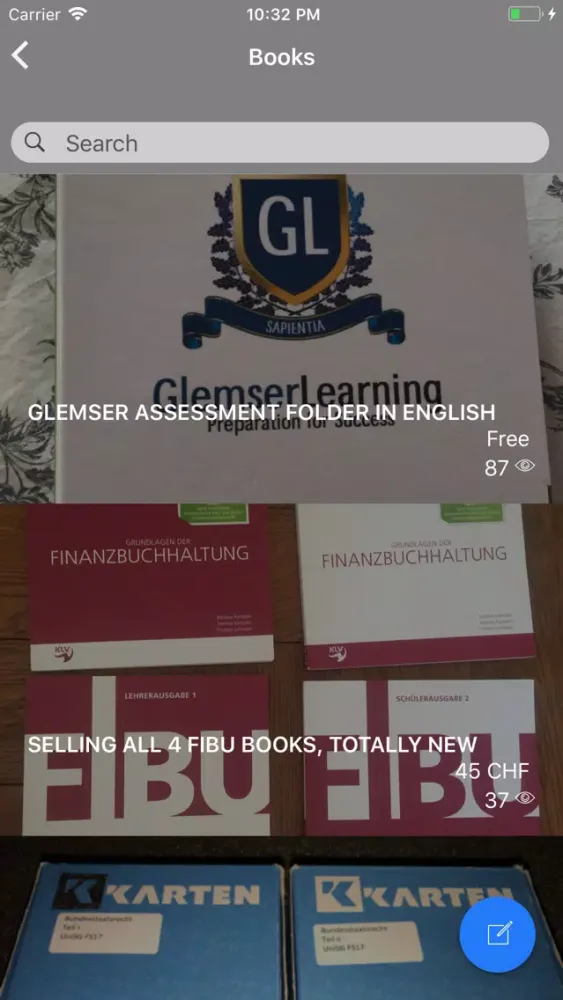 Sharing CampusApp - St. Gallen Screenshots