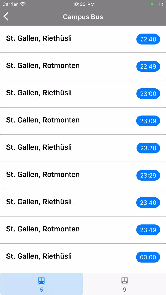 Capturas de pantalla de Sharing CampusApp - St. Gallen