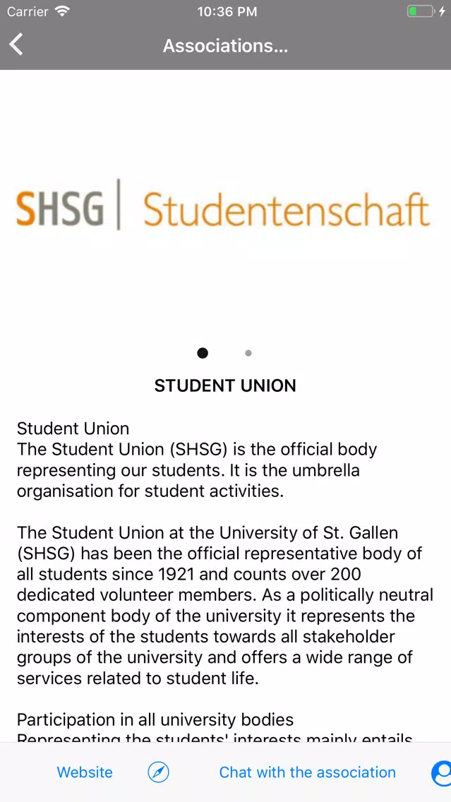 Capturas de pantalla de Sharing CampusApp - St. Gallen