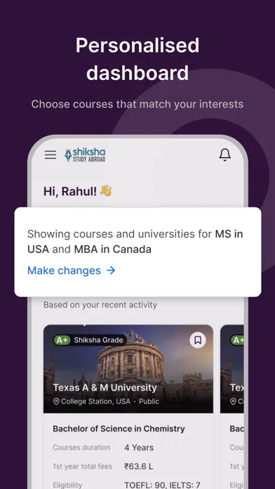Capturas de pantalla de Shiksha Study Abroad