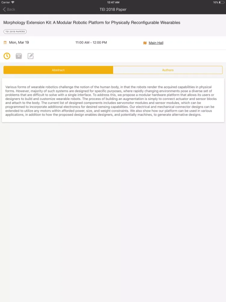 Tangkapan skrin SIGCHI iPad 