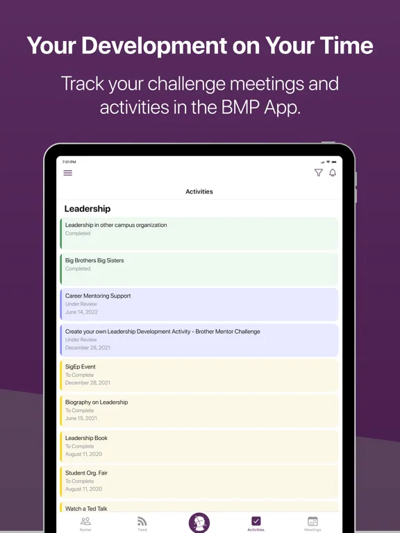 BMP App iPad  Screenshots