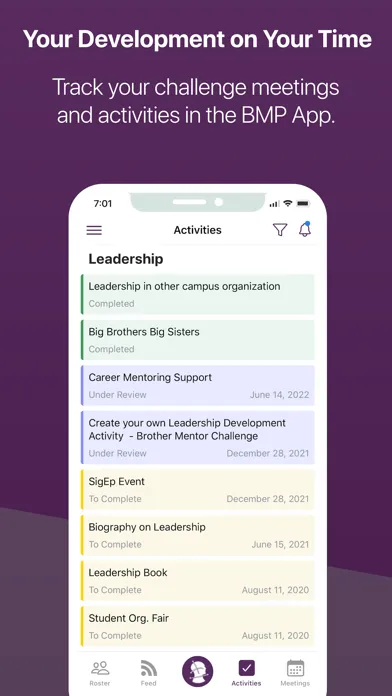 BMP App Screenshots