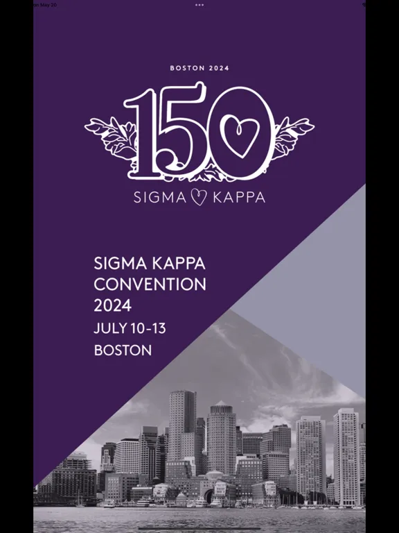 Ảnh chụp màn hình của Sigma Kappa Convention 2024 iPad 