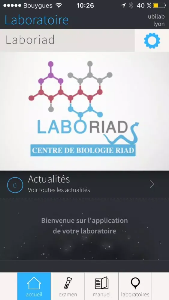 Ảnh chụp màn hình của Laboriad