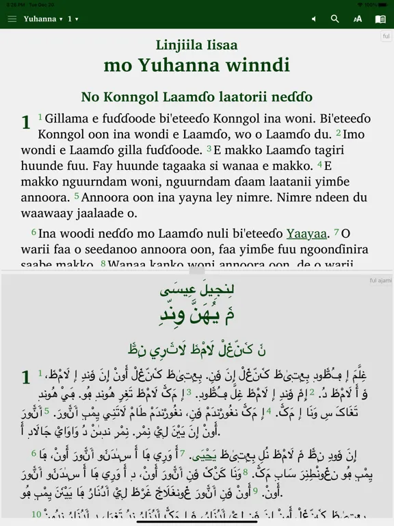 Capturas de pantalla de Fulfulde Dewtere iPad 