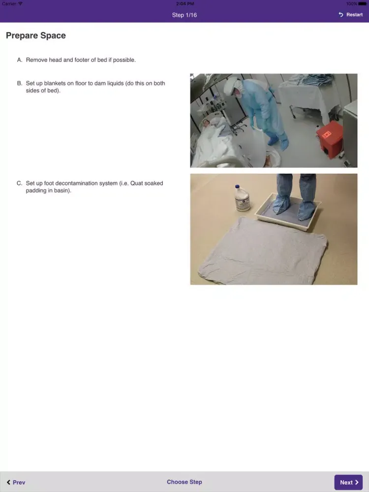 Ebola Patient Hygiene iPad  スクリーンショット