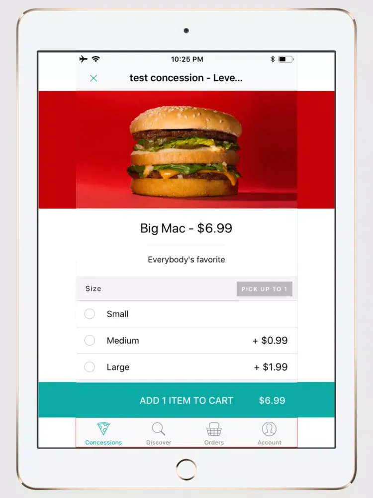Ảnh chụp màn hình của Sit'N Eat iPad 
