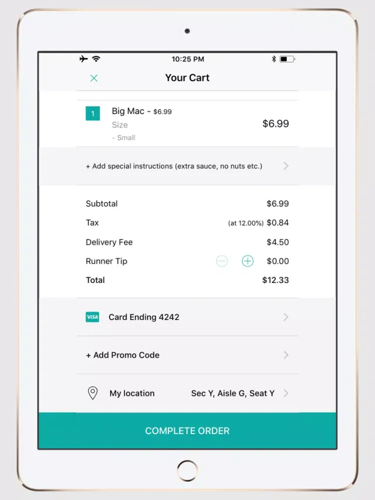 Ảnh chụp màn hình của Sit'N Eat iPad 