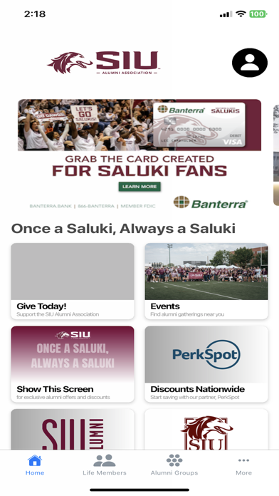 Ảnh chụp màn hình của SIU Alumni
