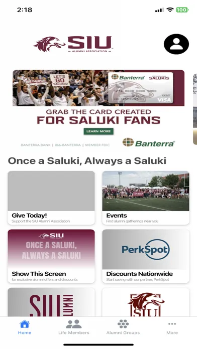 SIU Alumni 스크린샷