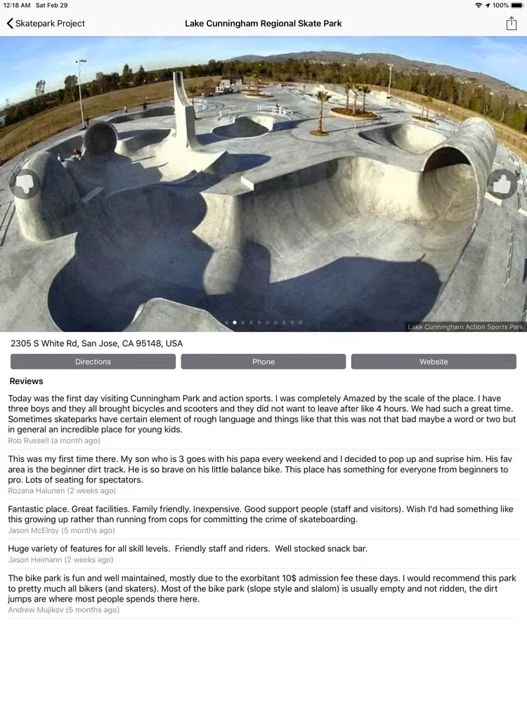 ภาพหน้าจอของ Skatepark Project iPad 