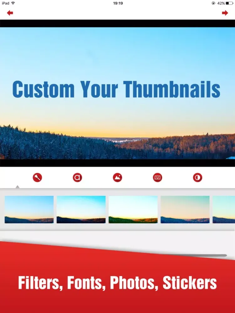 Thumbnail Maker for YT Studio iPad  स्क्रीनशॉट