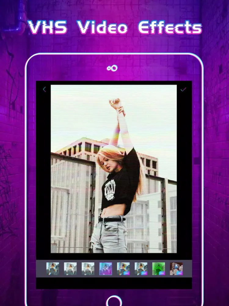 Captures d'écran de Glitchy - glitch & VHS rad cam iPad 