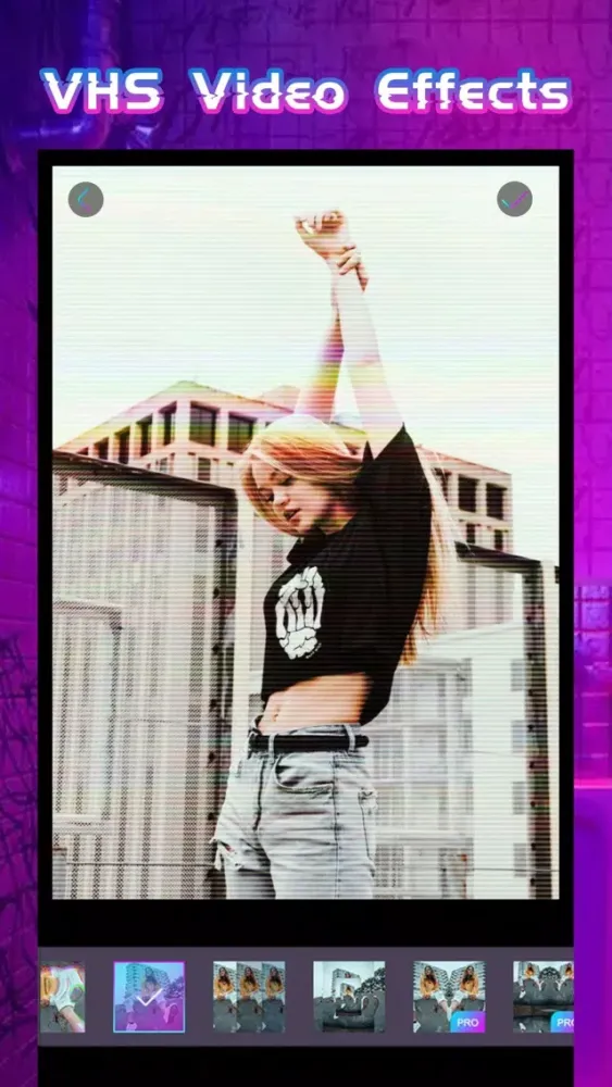 Captures d'écran de Glitchy - glitch & VHS rad cam