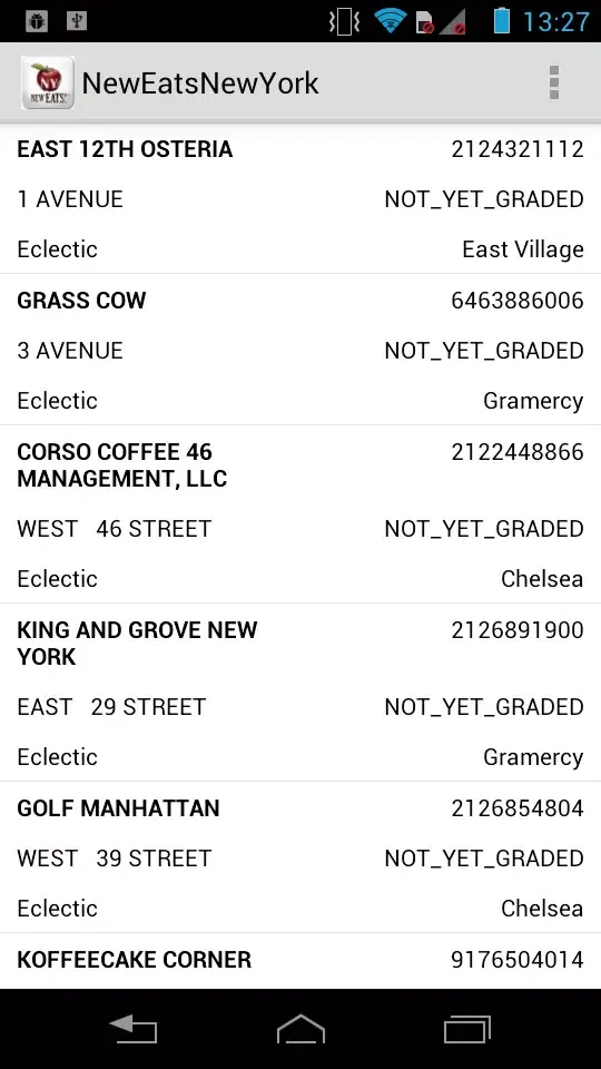 New Eats New York سکرین شاٹس