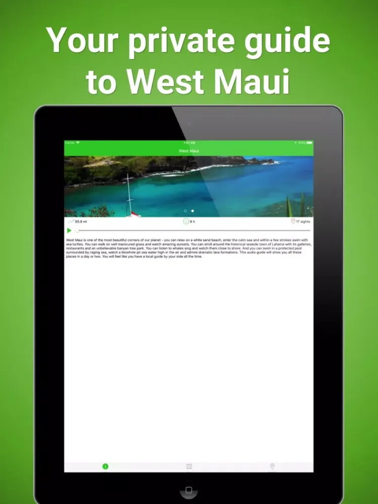 Capturas de pantalla de West Maui SmartGuide iPad 