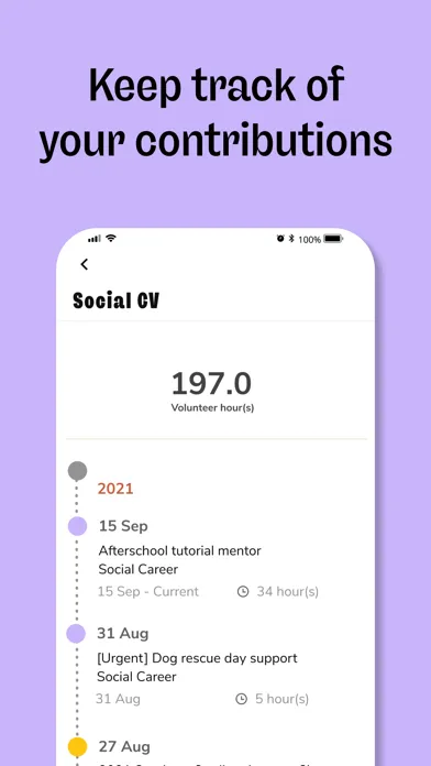 Social Career Screenshots