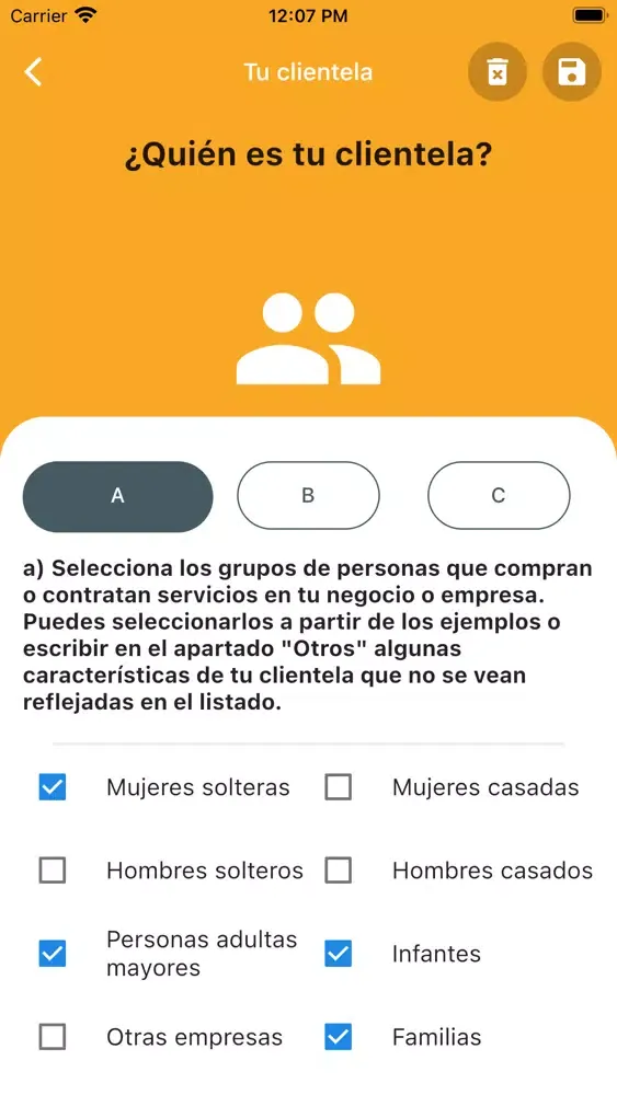 Zrzuty ekranu Mi Modelo de Negocio