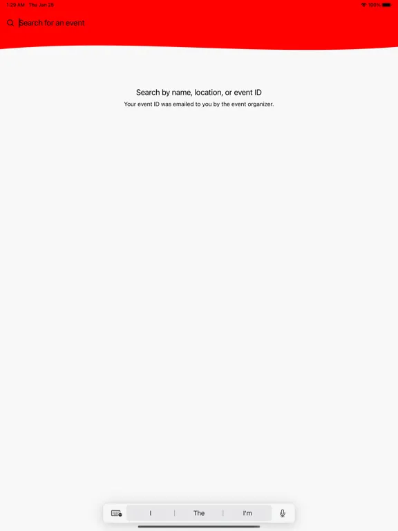 Zrzuty ekranu Special Olympics Events iPad 
