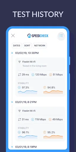 Internet Speed Test SPEEDCHECK Ekran Görüntüleri