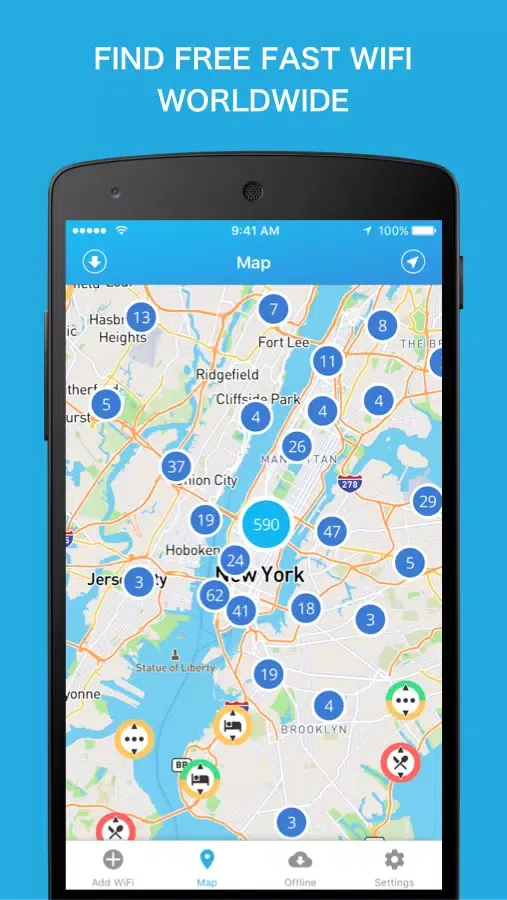 Captures d'écran de WiFi Finder