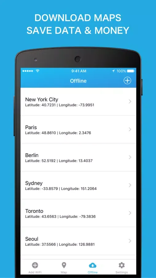 Captures d'écran de WiFi Finder